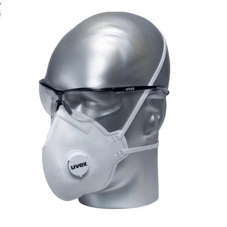 3M Masque anti poussière pliable FFP3 avec soupape - Blanc - Lot de 2 -  Masques FFP3