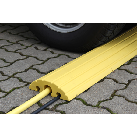 Gaine jaune en situation Gaine jaune en situation