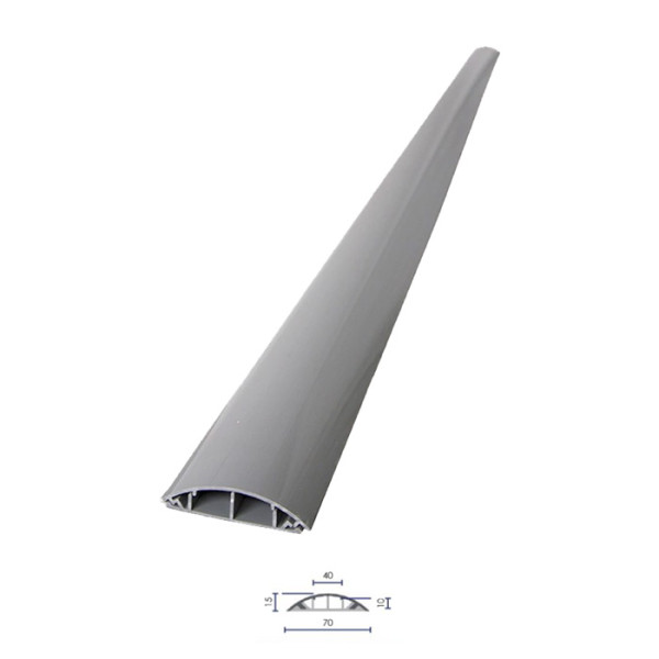 Goulotte protège câble Alu 1 m X 55 mm