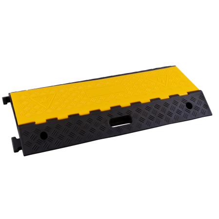 Passe-câble modulaire 3 canaux avec couvercle Passe-câble modulaire 3 canaux avec couvercle