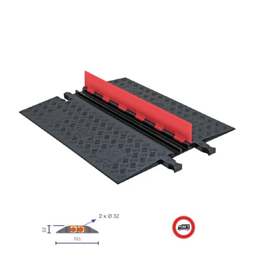 Protège cable 2m pour bureau