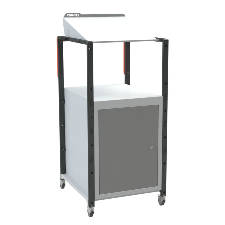 Pupitre d'atelier inclinable sur roulettes Pupitre d'atelier inclinable sur roulettes