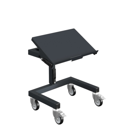 W020020005 - Support bacs Europe SRI2 à simple plateau - Lxlxh 610x410x650-910 mm - Coloris Gris Anthracite RAL 7016 W020020005 - Support bacs Europe SRI2 à simple plateau - Lxlxh 610x410x650-910 mm - Coloris Gris Anthracite RAL 7016