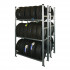 Rayonnage galvanisé pour pneumatiques - 3 ou 4 niveaux Rayonnage galvanisé pour pneumatiques - 3 ou 4 niveaux