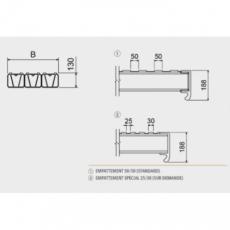 Rampes de chargement droites 50T Rampes de chargement droites 50T