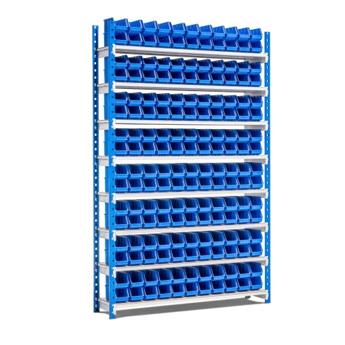 Lot De 6 Panneaux De Séparation Pour étagères Industrielles - 40x30 Cm - Blanc - Clips Pour Poutres 5x3 Cm