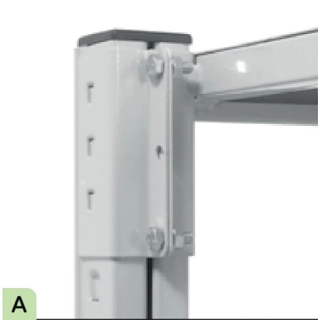 Montant du rayonnage porte-bacs Montant du rayonnage porte-bacs
