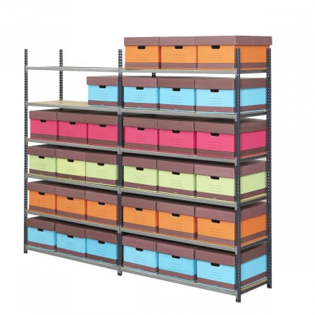 Rayonnage archive hauteur 2000 mm pour caisses archives Rayonnage archive hauteur 2000 mm pour caisses archives