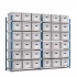 Rayonnage pour caisses archives : configuration départ et suivant Rayonnage pour caisses archives : configuration départ et suivant