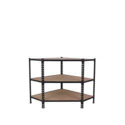 Rayonnage d'angle de 3 niveaux
