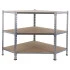 Rayonnage d'angle de 3 niveaux Rayonnage d'angle de 3 niveaux