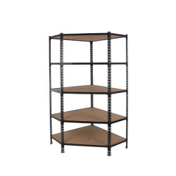 Rayonnage d'angle de 5 niveaux