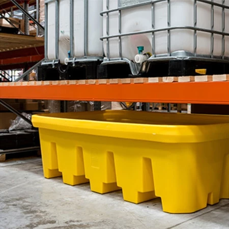 Bac de rétention sous rayonnage en plastique Bac de rétention sous rayonnage en plastique