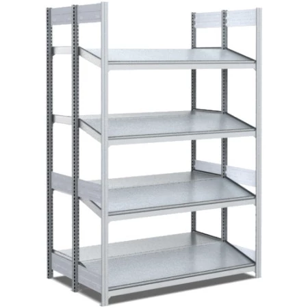 Rayonnage d'approvisionnement double profondeur 1 inclinaison Rayonnage d'approvisionnement double profondeur 1 inclinaison