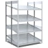 Rayonnage d'approvisionnement double profondeur 2 inclinaisons Rayonnage d'approvisionnement double profondeur 2 inclinaisons