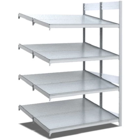 Rayonnage d'approvisionnement double profondeur 2 inclinaisons Rayonnage d'approvisionnement double profondeur 2 inclinaisons