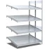 Rayonnage d'approvisionnement double profondeur 2 inclinaisons Rayonnage d'approvisionnement double profondeur 2 inclinaisons