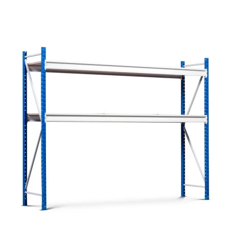 Rayonnage semi-lourd de Hauteur 2500 mm sur 2 niveaux Rayonnage semi-lourd de Hauteur 2500 mm sur 2 niveaux