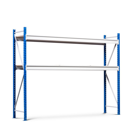 Rayonnage mi-lourd de Hauteur 3000 mm sur 2 niveaux Rayonnage mi-lourd de Hauteur 3000 mm sur 2 niveaux