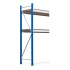 Rayonnage mi-lourd hauteur 4000 mm. Echelles bleues RAL 5005 Rayonnage mi-lourd hauteur 4000 mm. Echelles bleues RAL 5005