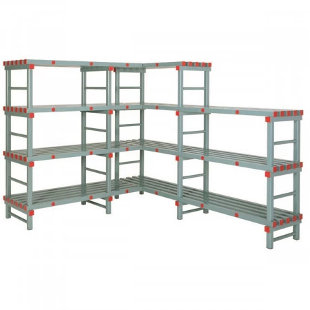 Rayonnage alimentaire en résine. Configuration sur mesure Rayonnage alimentaire en résine. Configuration sur mesure