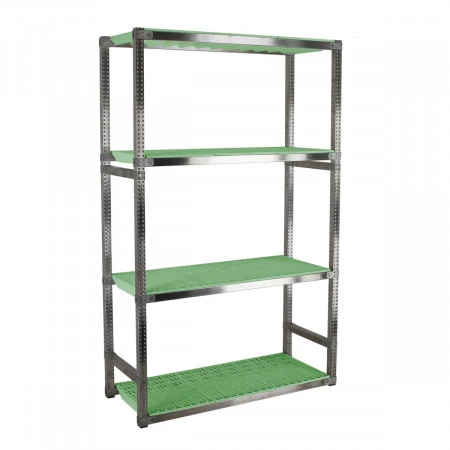 Rayonnage alimentaire inox. Hauteur 2000 mm. 4 à 6 niveaux Rayonnage alimentaire inox. Hauteur 2000 mm. 4 à 6 niveaux
