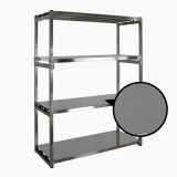 Rayonnage alimentaire inox à tablettes pleines Rayonnage alimentaire inox à tablettes pleines