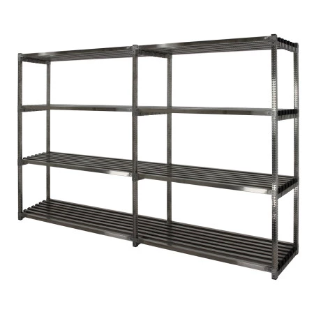 Rayonnage alimentaire inox. Hauteur 2000 mm. Configuration 1 départ et 1 suivant Rayonnage alimentaire inox. Hauteur 2000 mm. Configuration 1 départ et 1 suivant