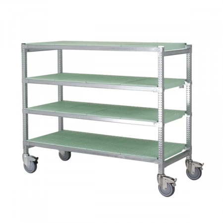 Rayonnage alimentaire mobile en inox Rayonnage alimentaire mobile en inox