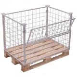 Rehausse palette galvanisée avec porte demi ouvrante Rehausse palette galvanisée avec porte demi ouvrante