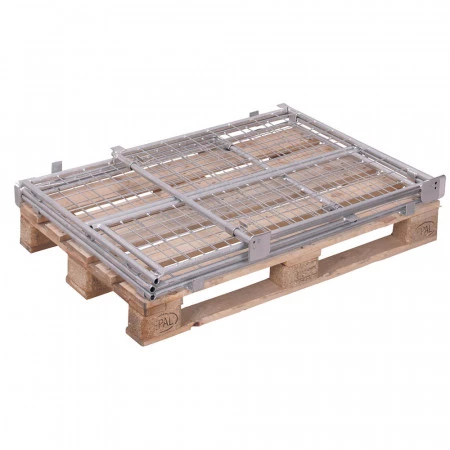 Rehausse palette galvanisée avec porte demi ouvrante Rehausse palette galvanisée avec porte demi ouvrante