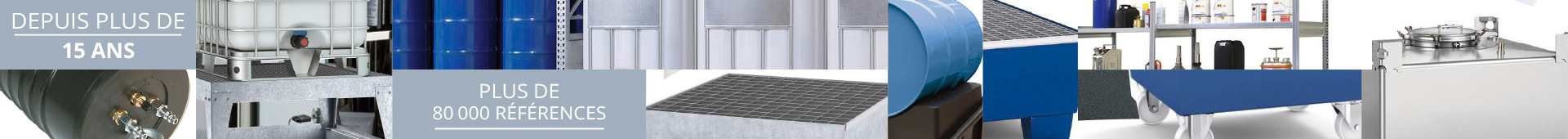 Gammes Bacs de rétention acier