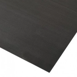 Tapis antistatique à stries fines