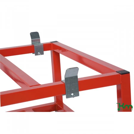 Lot de 4 supports de palette pour plateau roulant Lot de 4 supports de palette pour plateau roulant