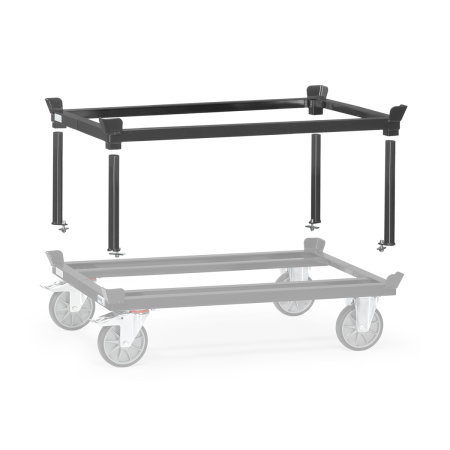 Rehausse pour rouleur de palettes gris anthracite Rehausse pour rouleur de palettes gris anthracite
