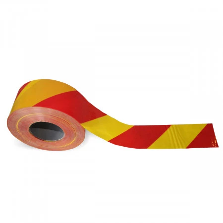 Ruban de chantier jaune et rouge Ruban de chantier jaune et rouge