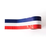 Ruban de balisage bleu / blanc / rouge Ruban de balisage bleu / blanc / rouge