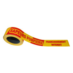 Ruban de balisage « Sapeurs Pompiers »