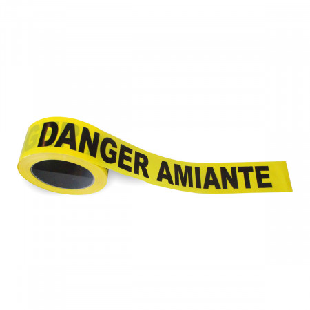 Ruban de signalisation « Danger Amiante »