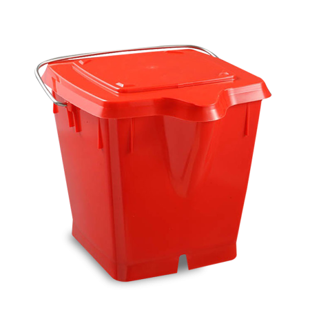 Couvercle Pour Seau Tri Déchets So-Tech - Compatible 12L-32L, Gris Aluminium, Pour Cuisine
