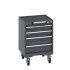 40402109 - CUBIO armoire roulante SLR-556-43 - Avec 4 tiroirs + Dessus Rebords/Tapis - LxPxH: 525x525x780mm - Full Gris Anthracite RAL 7016 40402109 - CUBIO armoire roulante SLR-556-43 - Avec 4 tiroirs + Dessus Rebords/Tapis - LxPxH: 525x525x780mm - Full Gris Anthracite RAL 7016