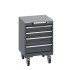 40402134 - Armoire Roulante CUBIO SLR-556-53 - Avec 5 Tiroirs + Dessus Lino - LxPxH: 525x525x790mm - Full Gris Anthracite RAL 7016 40402134 - Armoire Roulante CUBIO SLR-556-53 - Avec 5 Tiroirs + Dessus Lino - LxPxH: 525x525x790mm - Full Gris Anthracite RAL 7016