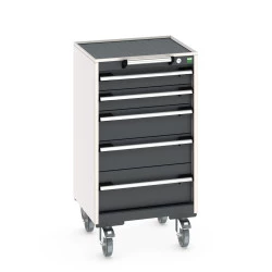 Caisson mobile CUBIO 5 à 7 tiroirs - Hauteur 985/990 mm