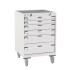 40402035 - Armoire Roulante CUBIO SLR-668-61 - Avec 6 Tiroirs + Dessus Rebords/Tapis - LxPxH: 650x650x985mm - Gris Clair RAL 7035 40402035 - Armoire Roulante CUBIO SLR-668-61 - Avec 6 Tiroirs + Dessus Rebords/Tapis - LxPxH: 650x650x985mm - Gris Clair RAL 7035