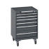 40402035 - Armoire Roulante CUBIO SLR-668-61 - Avec 6 Tiroirs + Dessus Rebords/Tapis - LxPxH: 650x650x985mm - Full Gris Anthracite RAL 7016 40402035 - Armoire Roulante CUBIO SLR-668-61 - Avec 6 Tiroirs + Dessus Rebords/Tapis - LxPxH: 650x650x985mm - Full Gris Anthracite RAL 7016