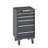 40402019 - CUBIO armoire roulante SLR-558-51 - Avec 5 tiroirs + Dessus Rebords/Tapis - LxPxH: 525x525x980mm - Full Gris Anthracite RAL 7016 40402019 - CUBIO armoire roulante SLR-558-51 - Avec 5 tiroirs + Dessus Rebords/Tapis - LxPxH: 525x525x980mm - Full Gris Anthracite RAL 7016