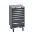 40402142 - Armoire Roulante CUBIO SLR-558-71 - Avec 6 Tiroirs + Dessus Lino - LxPxH: 525x525x990mm - Full Gris Anthracite RAL 7016 40402142 - Armoire Roulante CUBIO SLR-558-71 - Avec 6 Tiroirs + Dessus Lino - LxPxH: 525x525x990mm - Full Gris Anthracite RAL 7016