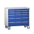 40402166 - Armoire Roulante CUBIO SLR-1068-51 - Avec 5 Tiroirs + Dessus Lino - LxPxH: 1050x650x890mm - Bleu Gentiane RAL 5010 40402166 - Armoire Roulante CUBIO SLR-1068-51 - Avec 5 Tiroirs + Dessus Lino - LxPxH: 1050x650x890mm - Bleu Gentiane RAL 5010