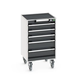 Caisson mobile CUBIO 5 tiroirs - Hauteur 885/890 mm