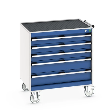 Caisson mobile CUBIO 5 tiroirs - Hauteur 885/890 mm